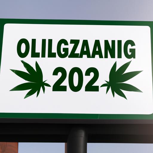 A sign announces the new era of marijuana legality in Ohio, bringing excitement and opportunities for businesses.