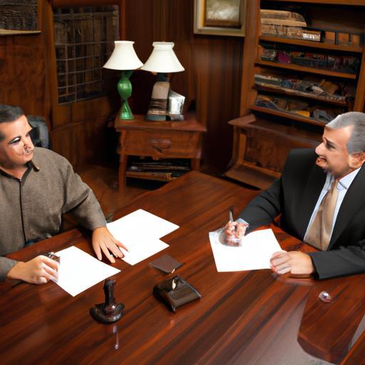An experienced real estate lawyer in Dallas skillfully negotiating terms for a property transaction.